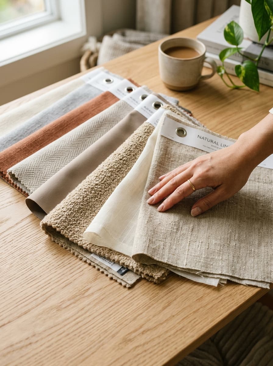 Premium curtain and blind materials used by Prime Decor Furnishing
